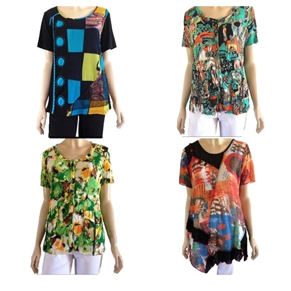 EUC Huge Lot Women' Cloth Tops Dresses Blouses Wholesale Resell 10 pic Size XL